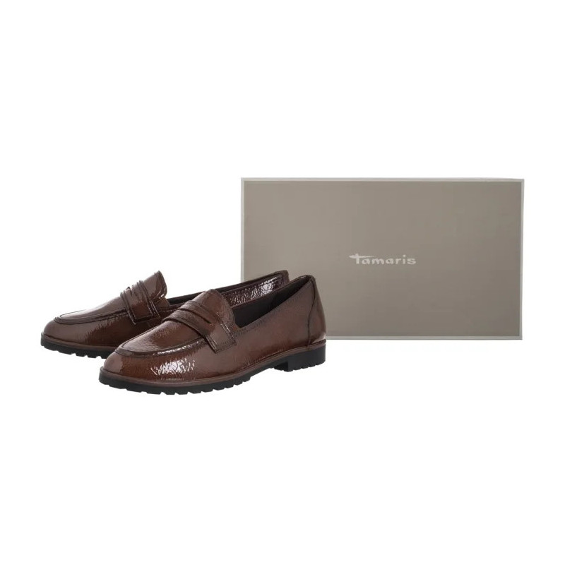 Tamaris Brązowe 1-24239-42 365 Cognac Patent (TM558-b) batai