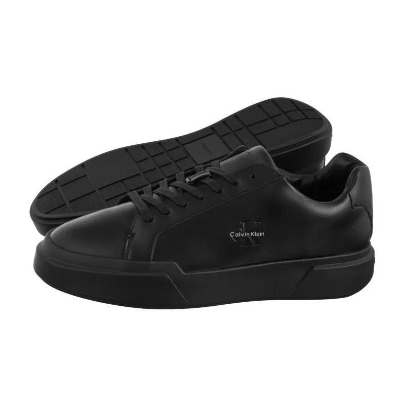 Calvin Klein Chunky Cupsole Laceup Lth Triple Black YM0YM01344 0GJ (CK690-a) sportiniai bateliai