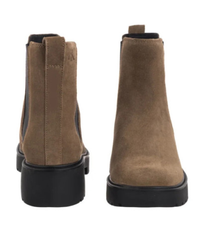 Calvin Klein Chunky Chelsea Boot Suede Classic Taupe YW0YW02071 ADH (CK691-a) batai