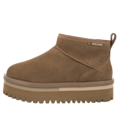 Tommy Hilfiger TJW Flatform Snow Boot Suede Bronze Twist EN0EN02841 RBH (TH1401-a) batai