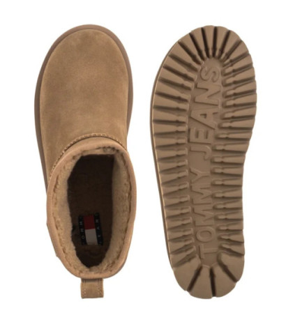 Tommy Hilfiger TJW Flatform Snow Boot Suede Bronze Twist EN0EN02841 RBH (TH1401-a) batai