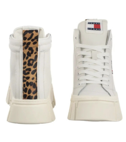 Tommy Hilfiger Tjw Vulc Flatform Leopard Ecru EN0EN02858 YBL (TH1402-a) bateliai