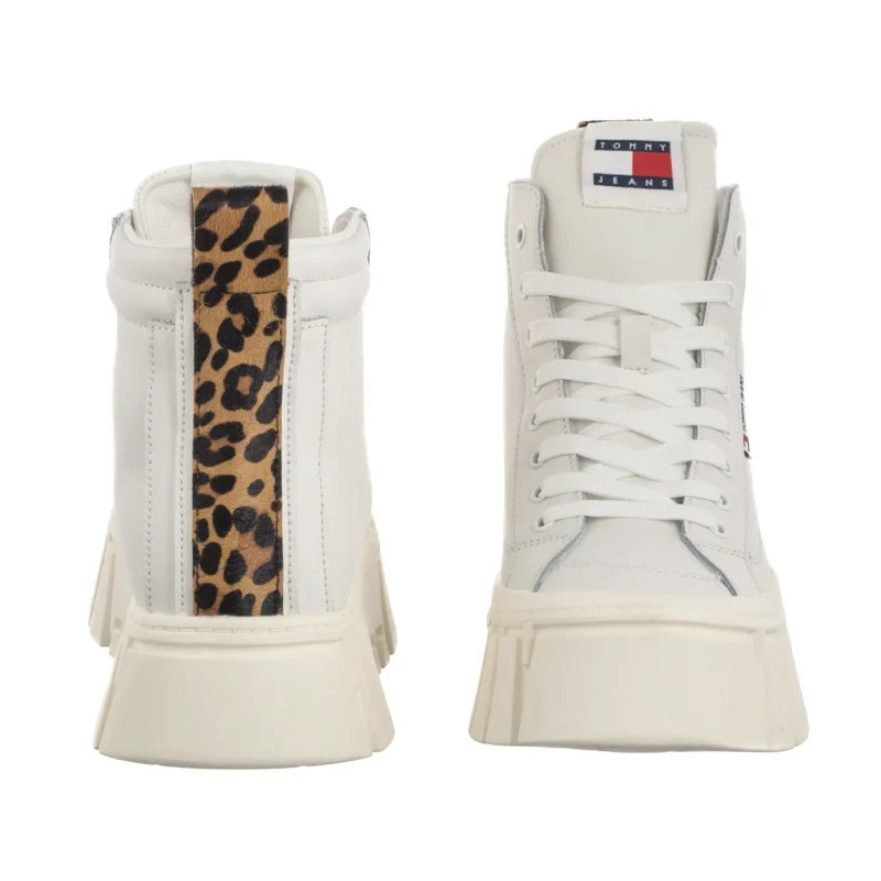 Tommy Hilfiger Tjw Vulc Flatform Leopard Ecru EN0EN02858 YBL (TH1402-a) bateliai