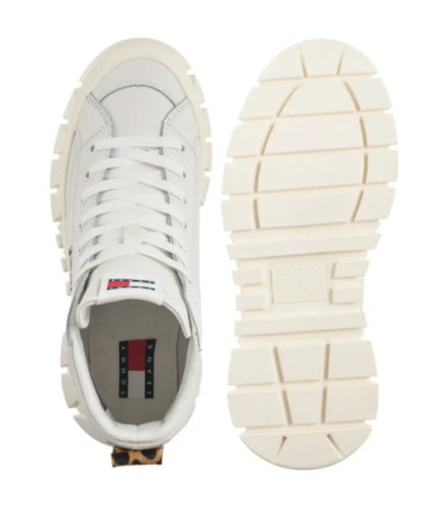 Tommy Hilfiger Tjw Vulc Flatform Leopard Ecru EN0EN02858 YBL (TH1402-a) bateliai