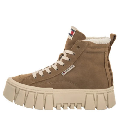 Tommy Hilfiger Tjw Vulc Flatform Suede Wl Bronze Twist EN0EN02894 RBH (TH1403-a) bateliai