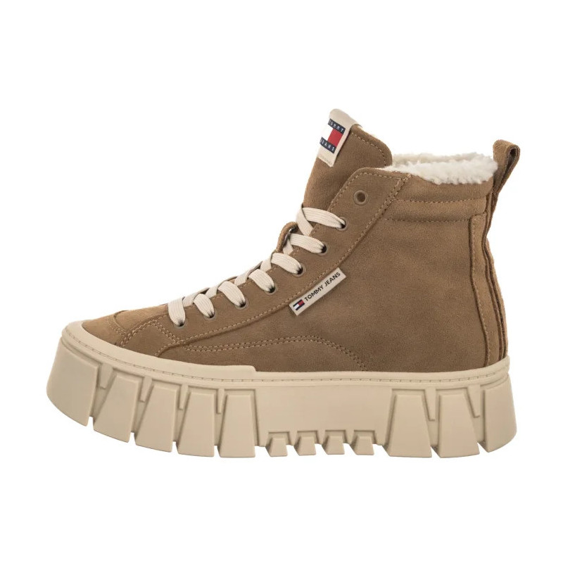 Tommy Hilfiger Tjw Vulc Flatform Suede Wl Bronze Twist EN0EN02894 RBH (TH1403-a) bateliai