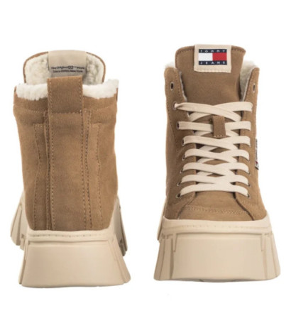 Tommy Hilfiger Tjw Vulc Flatform Suede Wl Bronze Twist EN0EN02894 RBH (TH1403-a) bateliai