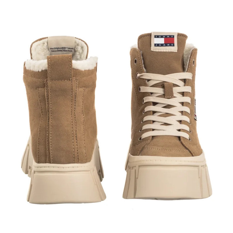 Tommy Hilfiger Tjw Vulc Flatform Suede Wl Bronze Twist EN0EN02894 RBH (TH1403-a) bateliai