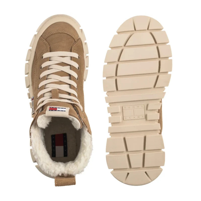 Tommy Hilfiger Tjw Vulc Flatform Suede Wl Bronze Twist EN0EN02894 RBH (TH1403-a) bateliai