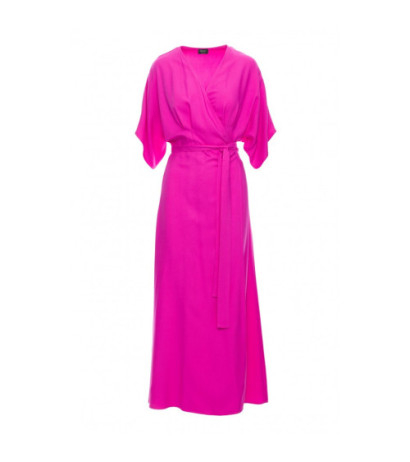 S406 Wiskozowa sukienka maksi - liliowa