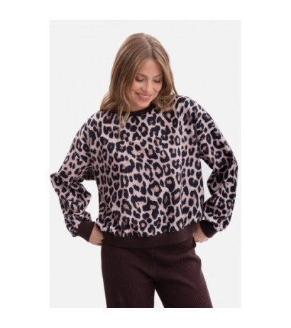 B303 Bluza z dzianiny z nadrukiem - model 1