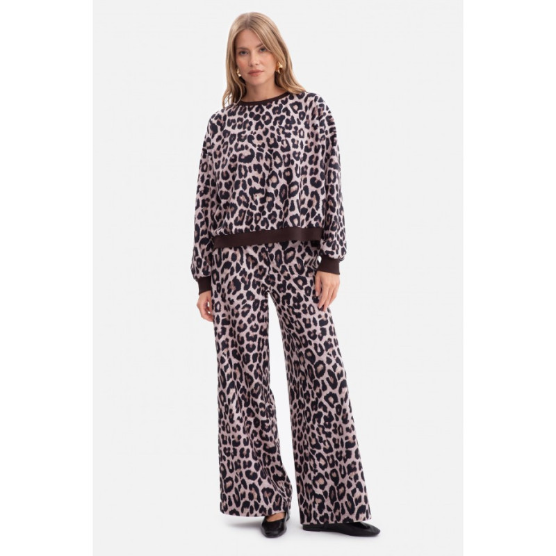 B303 Bluza z dzianiny z nadrukiem - model 1