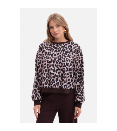 B303 Bluza z dzianiny z nadrukiem - model 1