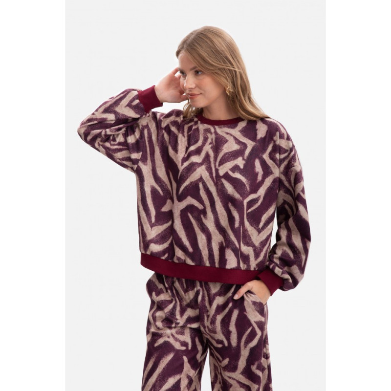 B303 Bluza z dzianiny z nadrukiem - model 2