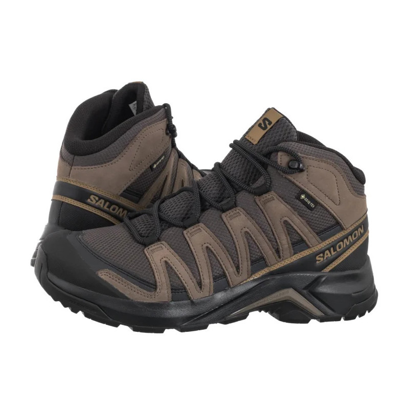 Salomon X-Adventure Recon Mid GTX Asphalt/Falcon/Coyote Brown 478145 (SO12-a) batai