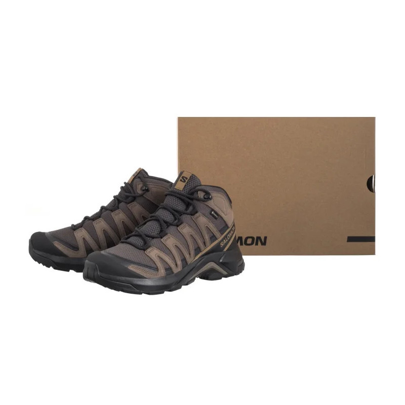 Salomon X-Adventure Recon Mid GTX Asphalt/Falcon/Coyote Brown 478145 (SO12-a) batai
