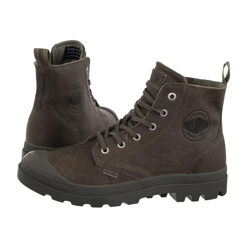 Palladium Pampa Zip Lth Ess Dusky Green 76888-308-M (PA64-e) batai