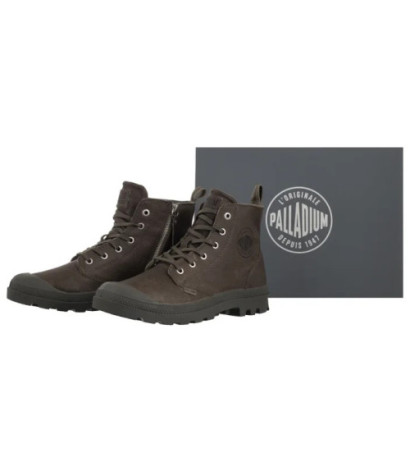 Palladium Pampa Zip Lth Ess Dusky Green 76888-308-M (PA64-e) batai