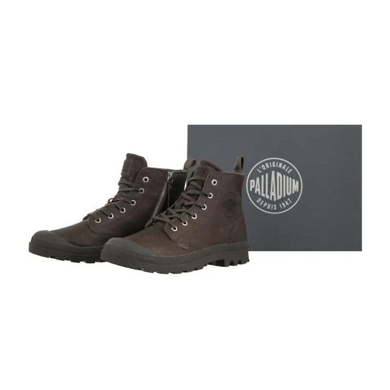 Palladium Pampa Zip Lth Ess Dusky Green 76888-308-M (PA64-e) batai