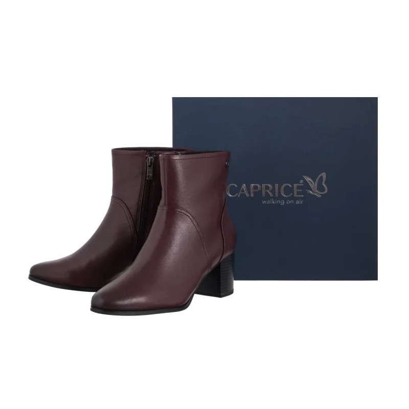 Caprice Bordowe 9-25306-45 540 Bordeaux Nappa (CP450-a) batai