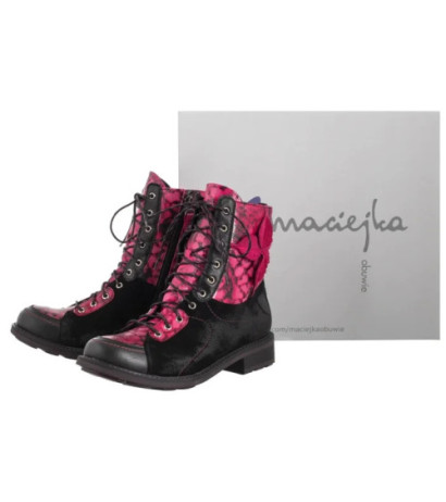 Maciejka Bordo+Czarne 07004-23/00-8 (MA1418-b) batai