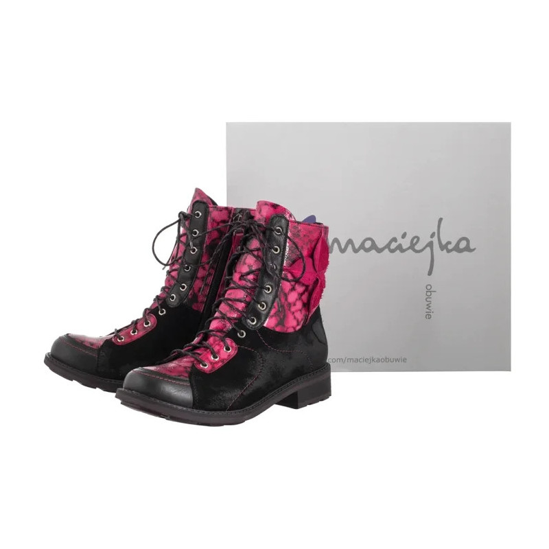 Maciejka Bordo+Czarne 07004-23/00-8 (MA1418-b) batai