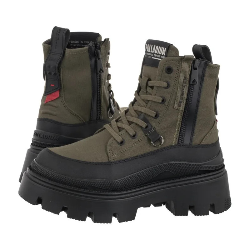 Palladium Pallasquad Zip Tx Olive Night 99532-325-M (PA151-a) batai