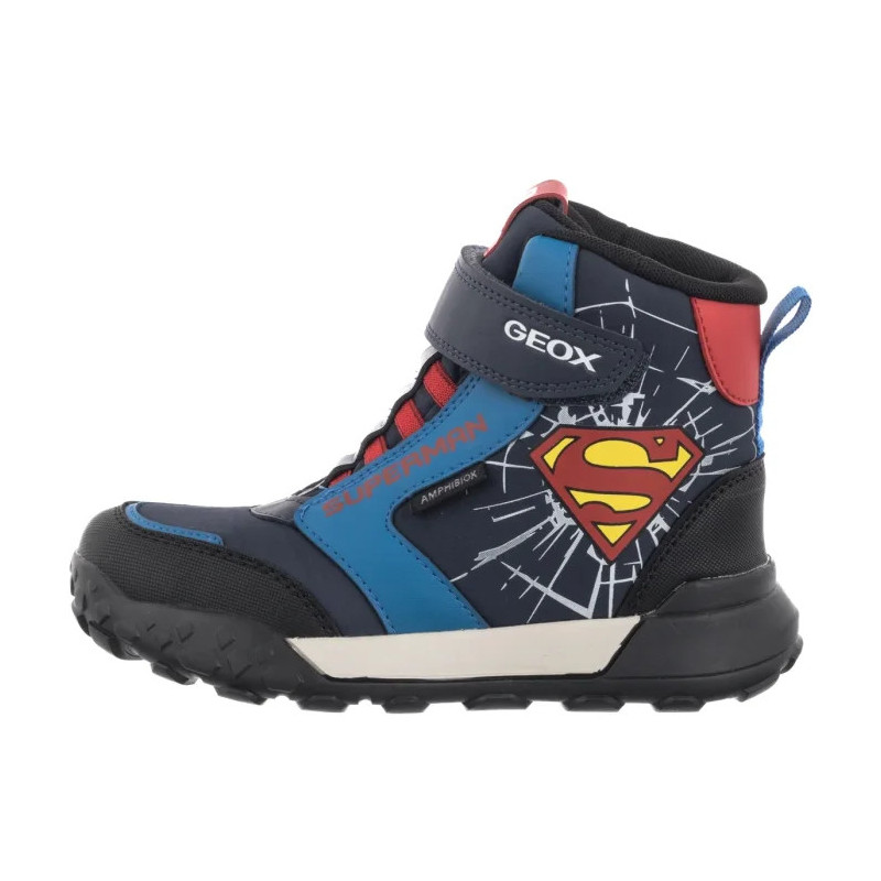 Geox J Trekkyup B ABX E Navy/Red J56MBC 054FU C0735 (GE240-a) aulinukai