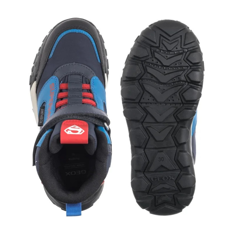 Geox J Trekkyup B ABX E Navy/Red J56MBC 054FU C0735 (GE240-a) aulinukai