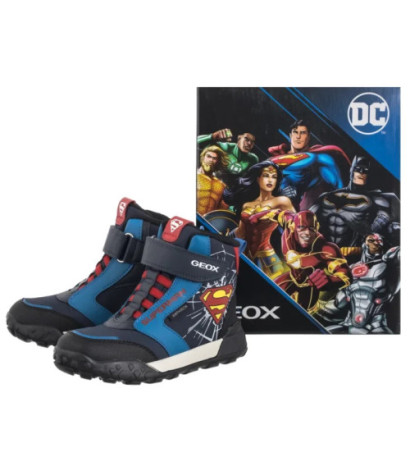 Geox J Trekkyup B ABX E Navy/Red J56MBC 054FU C0735 (GE240-a) aulinukai