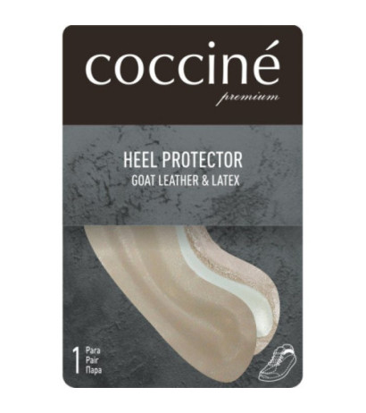 Coccine Heel Protector - Goat Leather & Latex Beige (CN4-a) kojinės