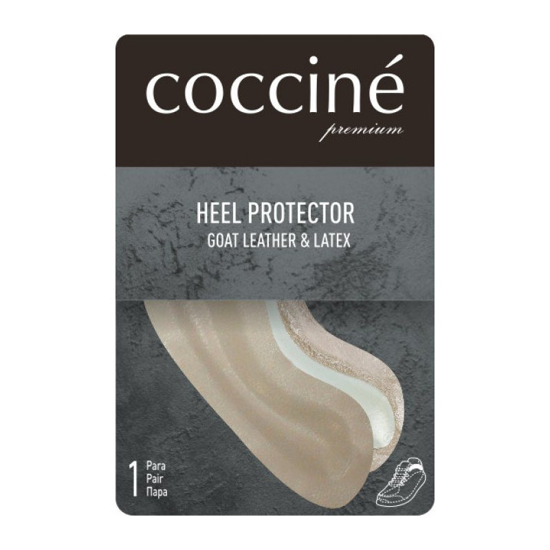 Coccine Heel Protector - Goat Leather & Latex Beige (CN4-a) kojinės