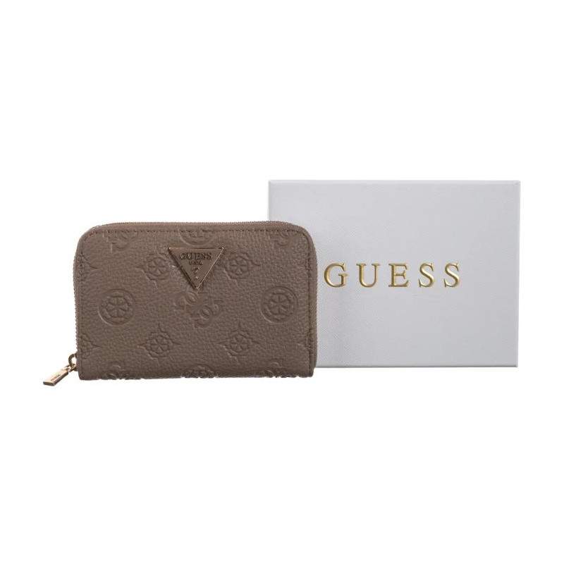 Guess Cresidia II Slg Medium Zip Around SWPD98 88140 Dark Taupe Logo (GU786-a) rankinė