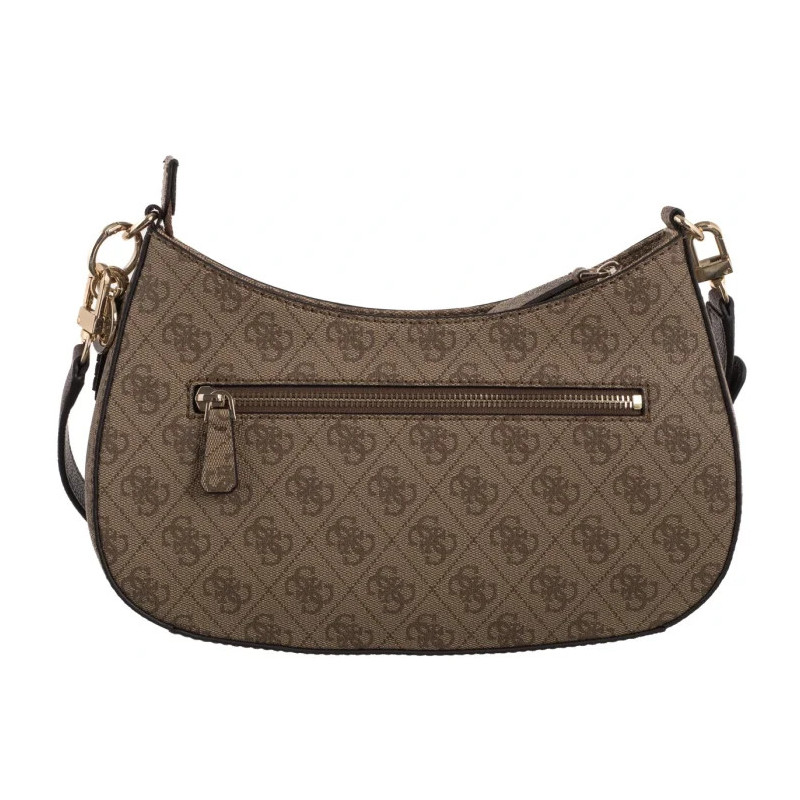 Guess Noelle II Top Zip Shoulder Bag HWBG96 72180 Latte Logo/Brown (GU787-a) rankinė