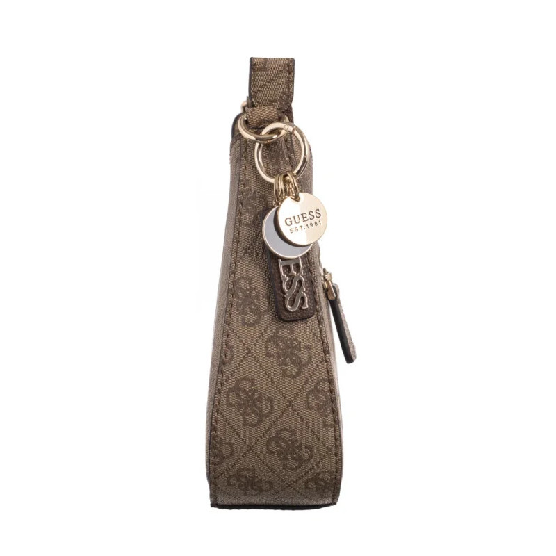 Guess Noelle II Top Zip Shoulder Bag HWBG96 72180 Latte Logo/Brown (GU787-a) rankinė