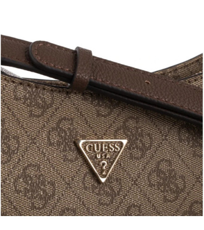 Guess Noelle II Top Zip Shoulder Bag HWBG96 72180 Latte Logo/Brown (GU787-a) rankinė