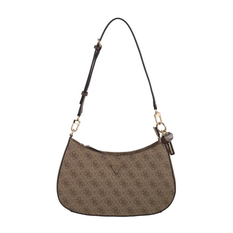 Guess Noelle II Top Zip Shoulder Bag HWBG96 72180 Latte Logo/Brown (GU787-a) rankinė