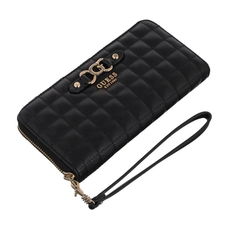 Guess Nadira Slg Large Zip Around SWQG84 24146 Black (GU790-a) rankinė