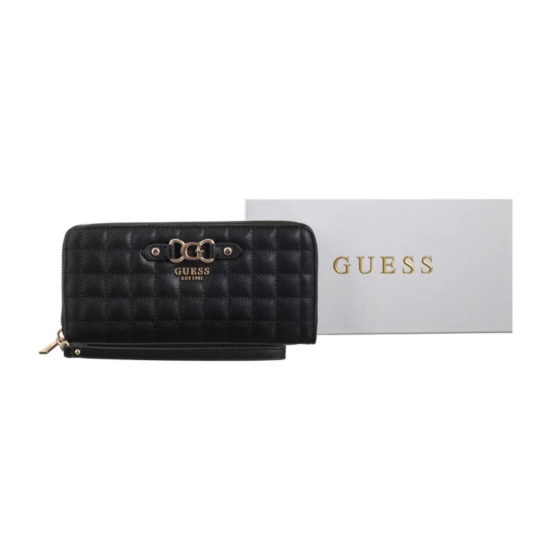 Guess Nadira Slg Large Zip Around SWQG84 24146 Black (GU790-a) rankinė