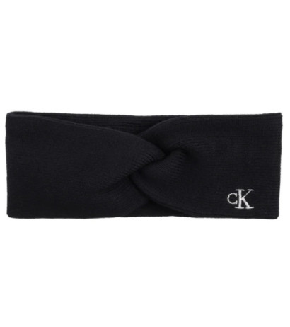 Calvin Klein CK Fine Rib Twist Headband Black LV04F8019G UB1 (CK696-a) kepurė