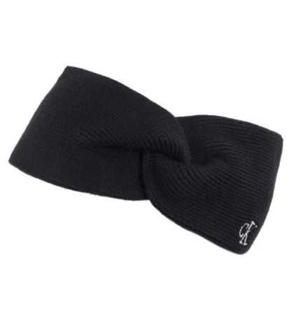 Calvin Klein CK Fine Rib Twist Headband Black LV04F8019G UB1 (CK696-a) kepurė