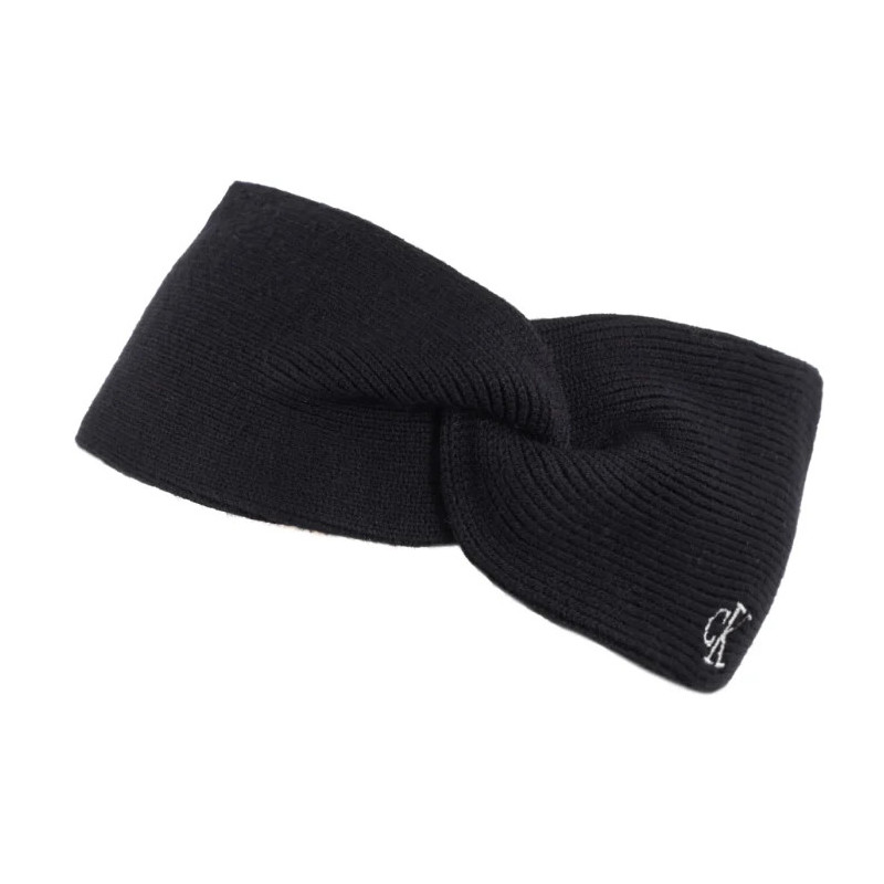 Calvin Klein CK Fine Rib Twist Headband Black LV04F8019G UB1 (CK696-a) kepurė