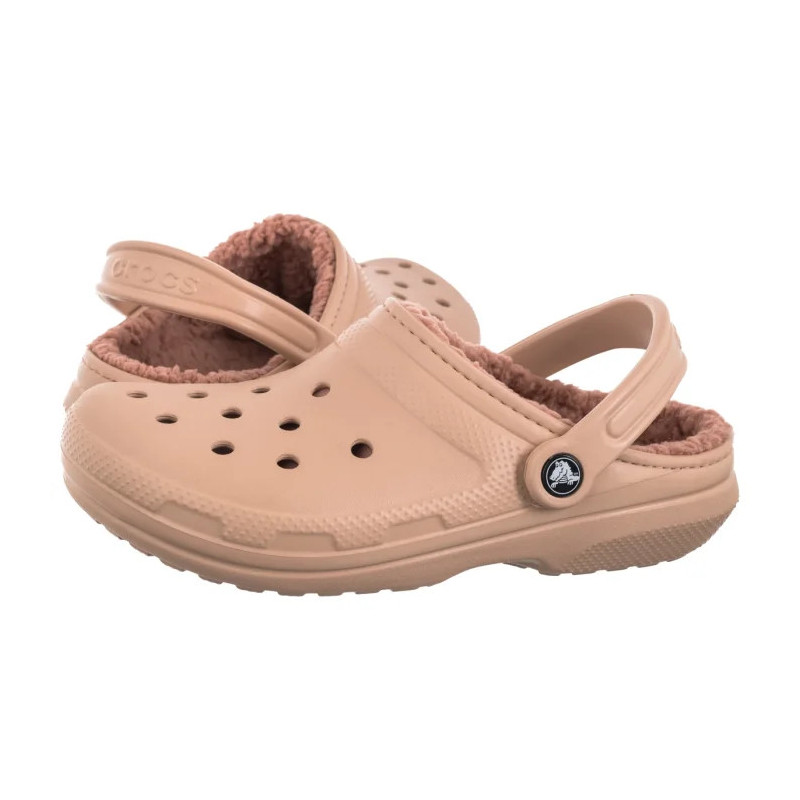 Crocs Classic Lined Clog Pink Caramel 203591-7AF (CR266-g) Moteriški batai/šlepetės