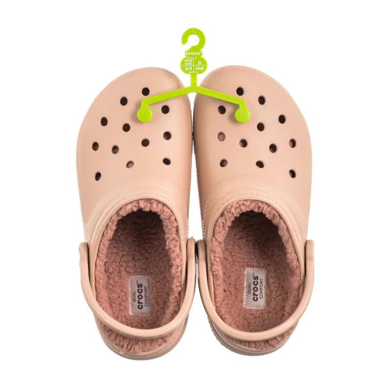 Crocs Classic Lined Clog Pink Caramel 203591-7AF (CR266-g) Moteriški batai/šlepetės