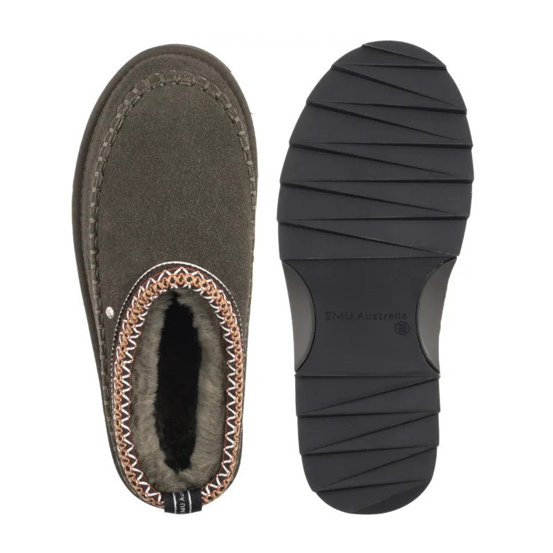 EMU Australia Sharky Adventure Scuff Dark Olive W13239 (EM532-b) Moteriški batai/šlepetės