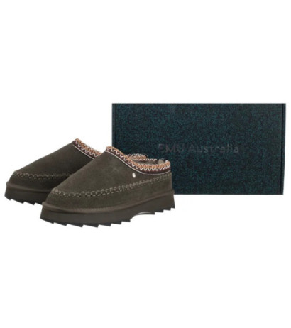 EMU Australia Sharky Adventure Scuff Dark Olive W13239 (EM532-b) Moteriški batai/šlepetės