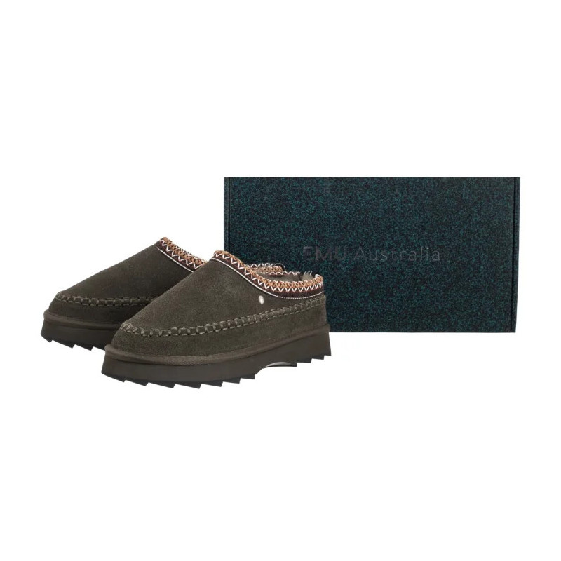 EMU Australia Sharky Adventure Scuff Dark Olive W13239 (EM532-b) Moteriški batai/šlepetės