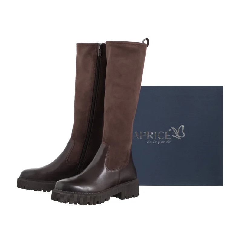 Caprice Brązowe 9-26509-43 329 Dk Brown Comb  (CP451-a) batai