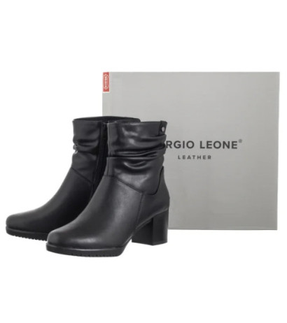 Sergio Leone Czarne BT 25636-S (SL579-b) batai