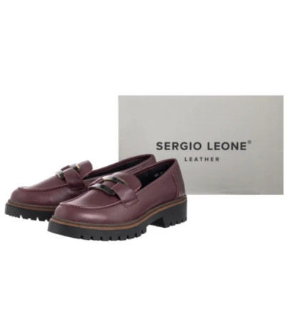 Sergio Leone Bordowe MK 25166-S  (SL582-a) batai